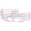 vidaXL Рамка за легло с табла Super King Size дърво масив