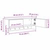 vidaXL Стенен закачалка за палта с рафт Старо дърво 80 x 20 x 30 cm