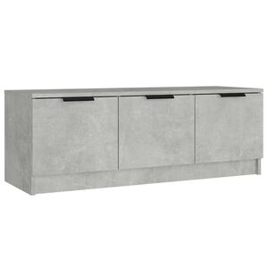 vidaXL ТВ шкаф, бетонно сиво, 102x35x36,5 см, инженерно дърво