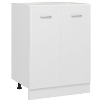 vidaXL Долен шкаф, бял, 60x46x81,5 см, ПДЧ