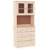 vidaXL Висок шкаф ALTA, 77x35x165 см, борово дърво масив