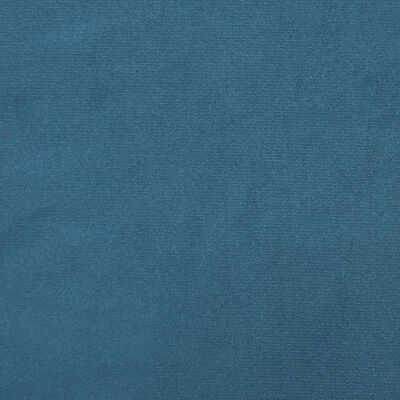 vidaXL Табуретка, синя, 60x50x41 см, кадифе