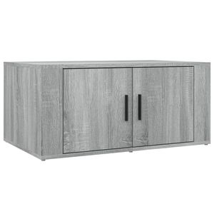 vidaXL Кафе маса, сив сонома, 80x50x36 см, инженерно дърво