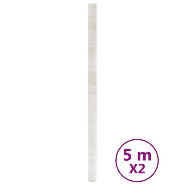 vidaXL Стикери за мебели, самозалепващи, дървена визия, 90x500 см, PVC