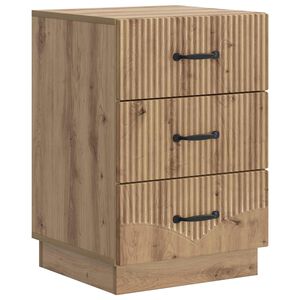 vidaXL Нощен шкаф Дъб артизан 43 x 41 x 63,5 см Инженерна дървесина