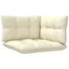vidaXL Градински комплект от 3 части с кремави възглавници бор масив