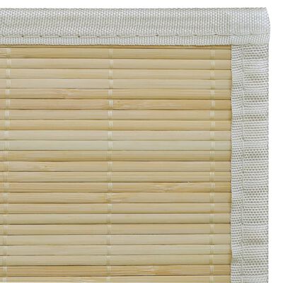 vidaXL Правоъгълен естествен бамбуков килим 120х180 см