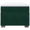 vidaXL Боксспринг легло с матрак, тъмнозелено, 90x200 см, кадифе