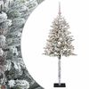 vidaXL Изкуствена коледна елха с топки 120 см 150 LED светодиода