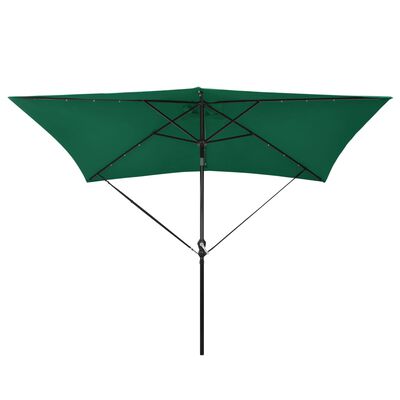 vidaXL Комплект защитни ленти срещу вятър за чадър, черен полипропилен