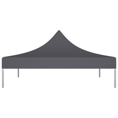 vidaXL Покривало за парти шатра, 2x2 м, антрацит, 270 г/м²