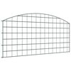 vidaXL Комплект ограда за езеро 5 pcs Зелен 100 x 50 cm Стомана