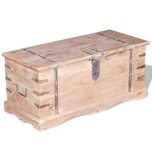 vidaXL Сандък за съхранение, акациево дърво