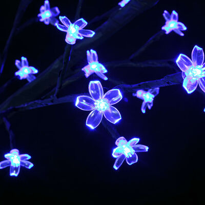 vidaXL Коледно дърво, 600 LED сини, разцъфнала череша, 300 см