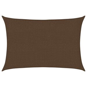 vidaXL Платно-сенник, 160 г/м&sup2;, кафяво, 2x2,5 м, HDPE
