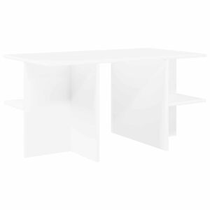 vidaXL Масичка за кафе Бяло 87 x 50 x 45 см Инженерен дървен материал