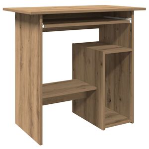 vidaXL Бюро, дъб артизан, 80x45x74 см, инженерно дърво