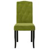 vidaXL Трапезни столове, 4 бр, светлозелени, кадифе