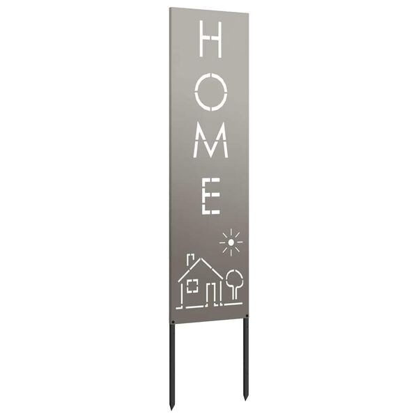 vidaXL Екран за градинска неприкосновеност Ръждясало 32 x 140 см