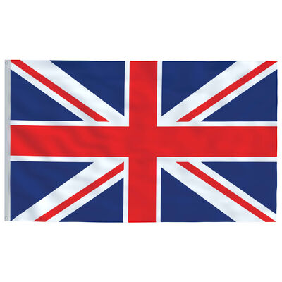 vidaXL Флаг на Обединеното кралство и стълб, 6,23 м, алуминий
