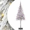 vidaXL Коледно дърво с 300 LED светодиода Бяло 180 cm ПЕ и стомана