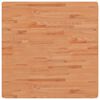 vidaXL Плот за маса 90x90x1,5 см квадратен масивен бук