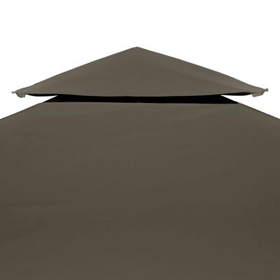 vidaXL Двоен покрив за шатра, 310 г/м², 4x3 м, таупе