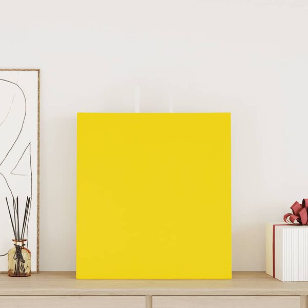 vidaXL Хартиени торбички 50 бр с дръжки жълти 45x17x48 см