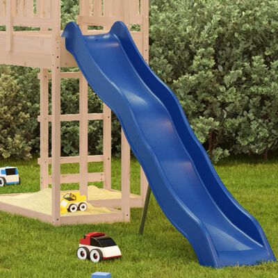 vidaXL Детска пързалка, синя, 210x40 см, полипропилен