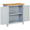 vidaXL Шкаф, 70x35x75 cм, дъбов масив