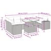 vidaXL Градински комплект диван с възглавници 8 части сив полиратан