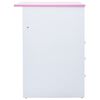 vidaXL Детско бюро за рисуване, накланящ се плот, розово и бяло
