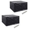 vidaXL Калъфи за полиратанова градинска мебел 2 бр 8 капси 172x113 см