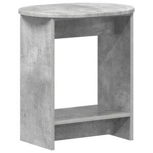vidaXL Странична маса Бетонно сиво 50 x 39,5 x 55 см
