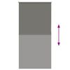 vidaXL Ролкова щора Blackout Сив 70x130 cm Ширина на плата 65,7 cm