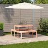 vidaXL Маса за пикник 110x134x75 см дугласко дърво масив
