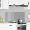 vidaXL Кухненски заден панел Светлосиво 110 x 50 x 0,6 см