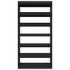 vidaXL Шкаф/разделител за стая, черен, 100x30x198 см, инженерно дърво