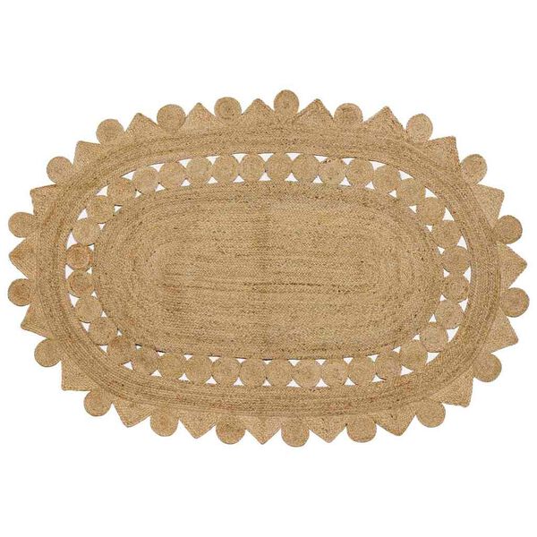 vidaXL Килим Кафяво 152 х 245 см юта