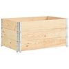 vidaXL Повдигнати лехи 3 бр 80x120 см борово дърво масив