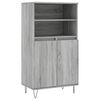 vidaXL Висок шкаф, Сив сонома, 60x36x110 см, инженерно дърво