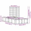 vidaXL Рамка за легло Бяло 90 x 200 cm Солидно борово дърво