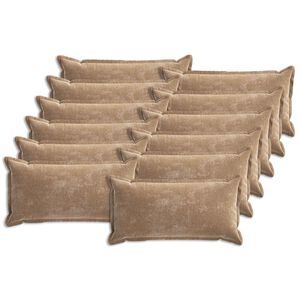 vidaXL Калъфка за възглавница 12 pcs HOUTEN Кафяво 40 x 80 cm