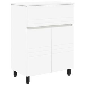 vidaXL Шкаф със светло за баня Бяло 60 x 35 x 80 см