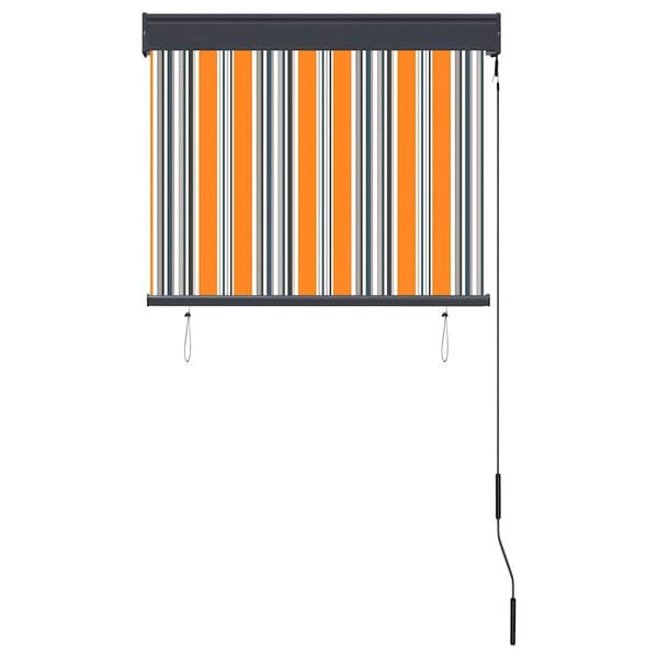 vidaXL Външна ролетна щора, 80x250 см, жълто и синьо