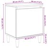 vidaXL Нощен шкаф Дъб 40 x 30 x 50 cm Инженерно дърво