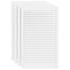 vidaXL Врати за шкафове решетен дизайн 4 бр бял 99,3x59,4 см бор масив
