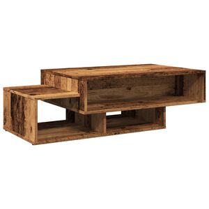 vidaXL Кафе маса, старо дърво, 105x55x32 см, инженерно дърво