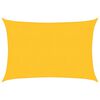 vidaXL Платно-сенник, 160 г/м&sup2;, правоъгълно, жълт, 2x2,5 м, HDPE
