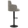 vidaXL Бар табуретки, 2 бр, светлосиви, кадифе
